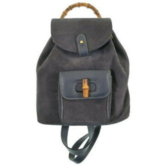 Gucci Backpack Navy Blue - Picture 1 of 9